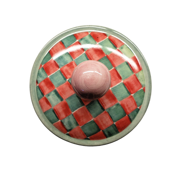 MacKenzie-Childs Taylor Forest Scented Candle 6.5" Tall, Retired Lidded Jar - Picture 5 of 6